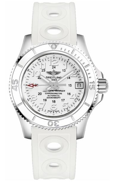 Breitling Superocean II 36 A17312D2-A775-230S White Rubber Strap watch price